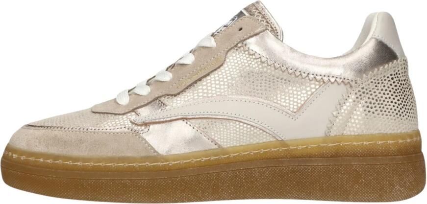 Floris van Bommel Sfw-10158 Fygi Sneakers Leer Dames Goudkleurig - Foto 2