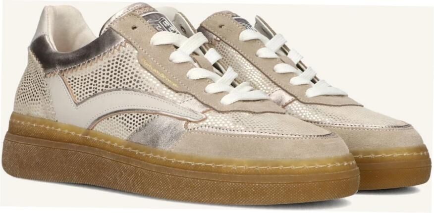 Floris van Bommel Sfw-10158 Fygi Sneakers Leer Dames Goudkleurig - Foto 3