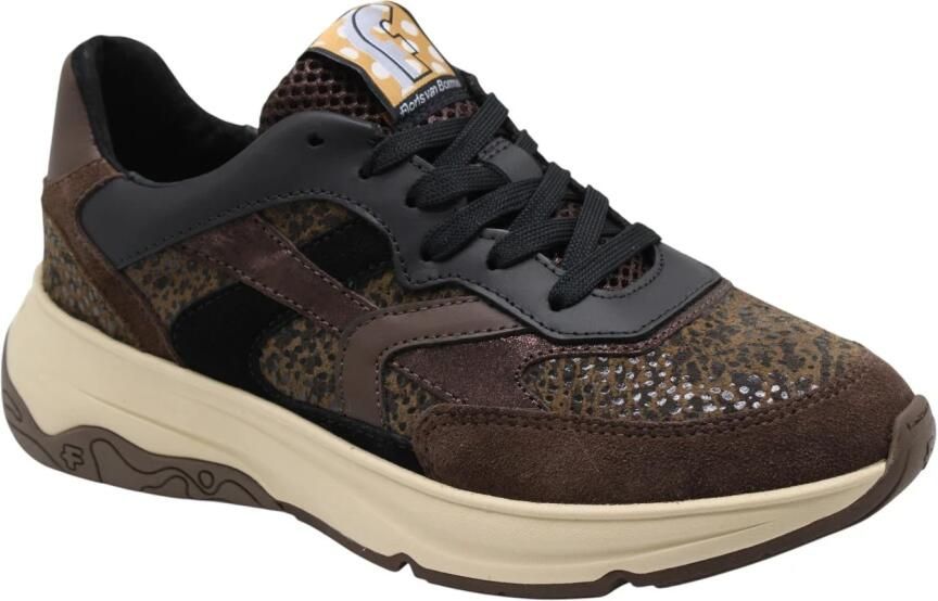 Floris van Bommel Sneakers laag 'Holli 01' bruin antraciet zwart - Foto 8