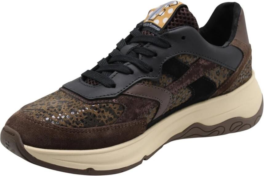 Floris van Bommel Sneakers laag 'Holli 01' bruin antraciet zwart - Foto 9