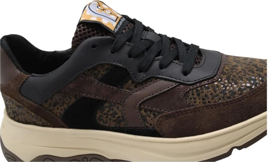 Floris van Bommel Sneakers laag 'Holli 01' bruin antraciet zwart - Foto 10