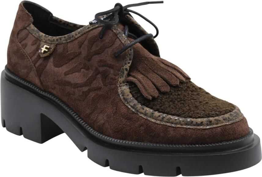 Floris van Bommel Dames Instappers & Ballerina's Maddi 03.01 Darkbrown Donkerbruin - Foto 2