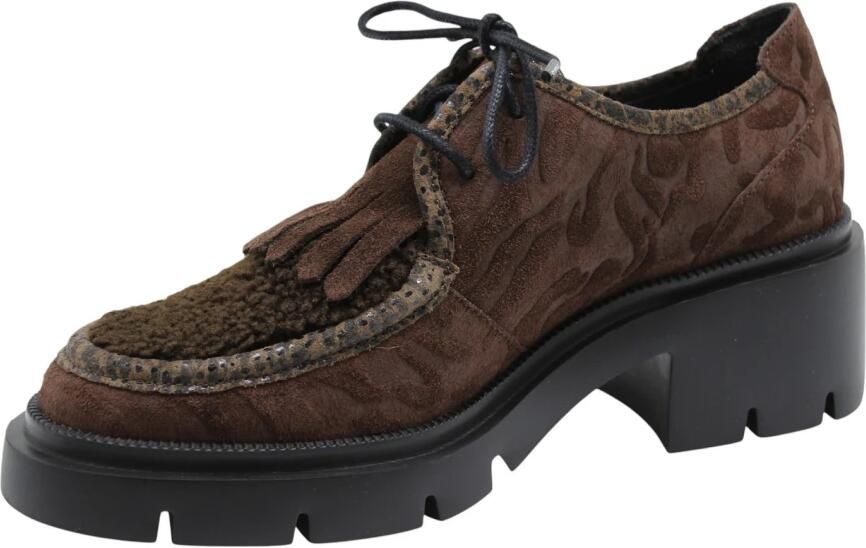 Floris van Bommel Dames Instappers & Ballerina's Maddi 03.01 Darkbrown Donkerbruin - Foto 6