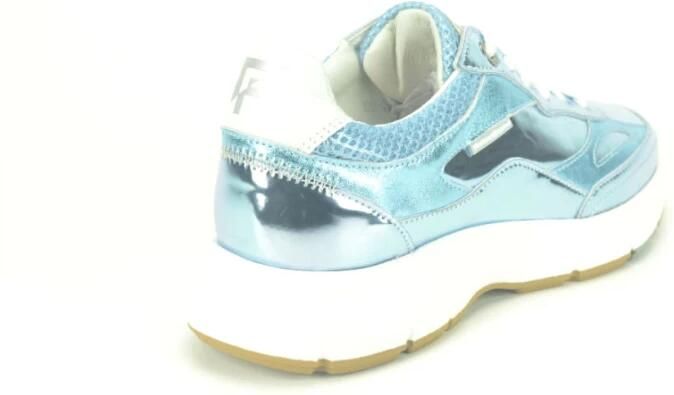 Floris van Bommel Metallic Blauwe Runner Schoenen - Foto 2