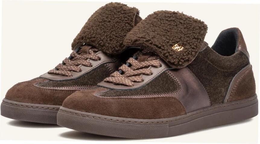 FLORIS VAN BOMMEL Lage Sneakers Dames Sfw-10166 Minni Suède Bruin - Foto 7
