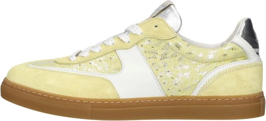 Floris van Bommel Sfw-10096 Minni Sneakers Dames Leren Sneaker Geel - Foto 2