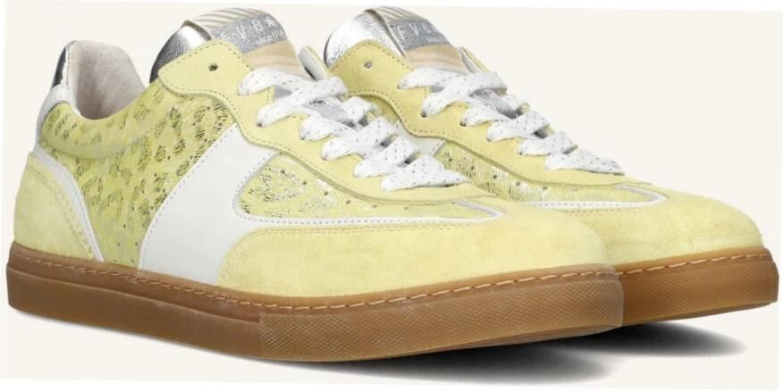 Floris van Bommel Sfw-10096 Minni Sneakers Dames Leren Sneaker Geel - Foto 3
