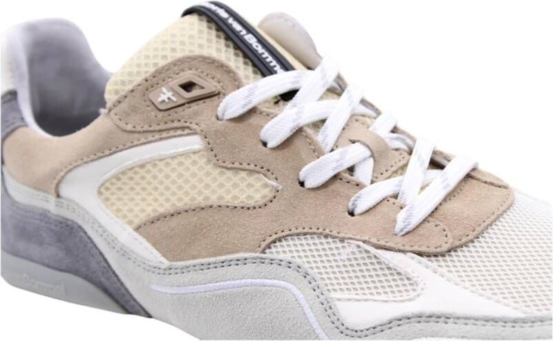 FLORIS VAN BOMMEL Lage Sneakers Heren Sfm-10159 Noppi Maat: 40⅔ Materiaal: Leer Kleur: Beige - Foto 2