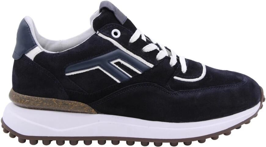 Floris van Bommel Noppi 38.11 suède sneakers donkerblauw - Foto 4