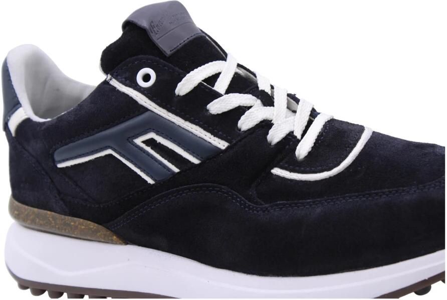 Floris van Bommel Noppi 38.11 suède sneakers donkerblauw - Foto 5
