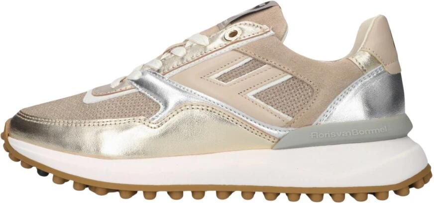 FLORIS VAN BOMMEL Lage Sneakers Dames Sfw-10170 Noppi Maat: 41 Materiaal: Textiel Kleur: Goudkleurig - Foto 3