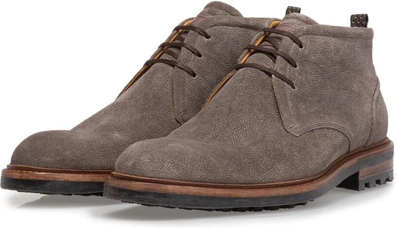 Floris van Floris van Bommel van Floris van Bommel Veterboots Heren Boots Laarzen Herenschoenen Suède SFM-50085 Taupe - Foto 11