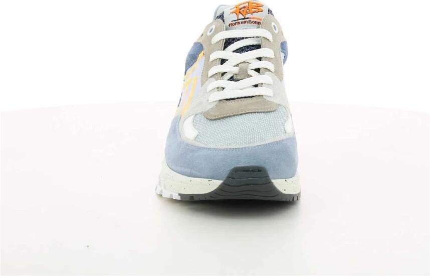 Floris van Bommel heren sneaker De Treener suède blauw beige art.SFM 10243 42 02 06.07 Lightblue g
