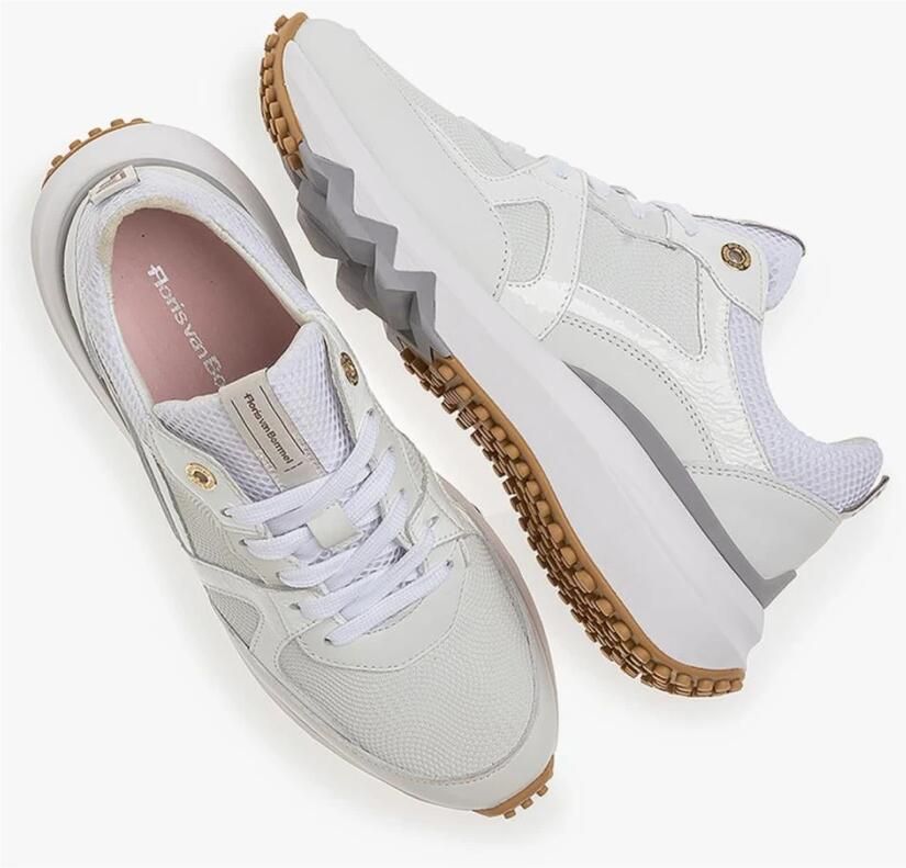 FLORIS VAN BOMMEL Lage Sneakers Dames Sfw-10111 Leer Wit - Foto 2