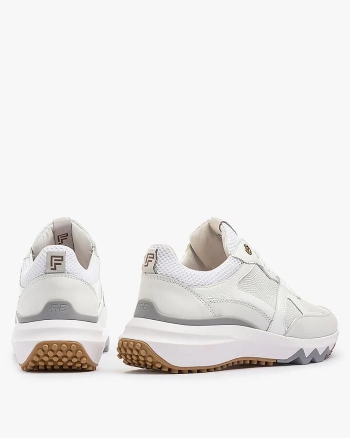 FLORIS VAN BOMMEL Lage Sneakers Dames Sfw-10111 Leer Wit - Foto 3