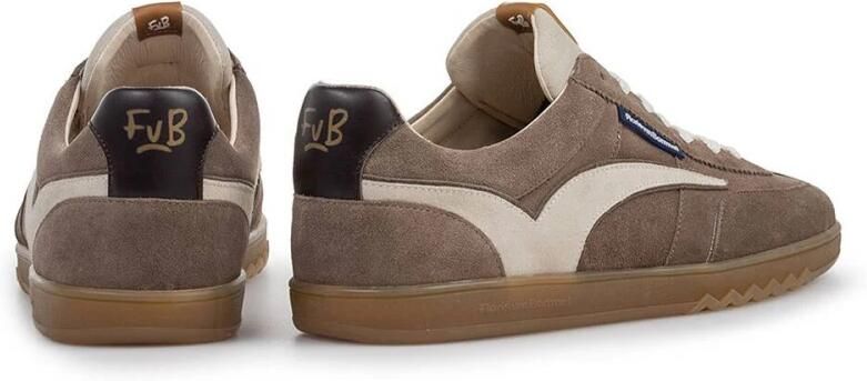 FLORIS VAN BOMMEL Lage Sneakers Heren Sfm-10224 De Zaler Maat: 46⅔ Materiaal: Suède Kleur: Taupe - Foto 4