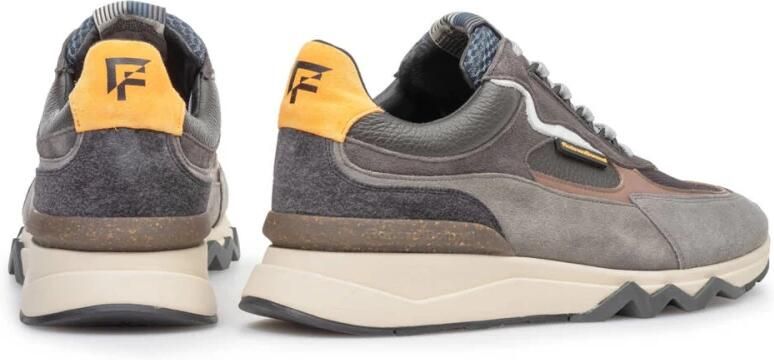 FLORIS VAN BOMMEL Lage Sneakers Heren Sfm-10248 De Gripper Maat: 41⅓ Materiaal: Suède Kleur: Grijs - Foto 20