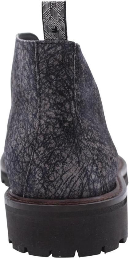 Floris van Bommel Minni 04.02 suède sneakers met panterprint taupe - Foto 13