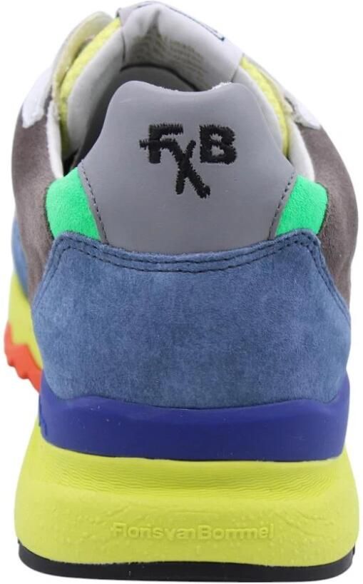 Floris van Bommel herensneaker de treener multicolor suède en mesh - Foto 2