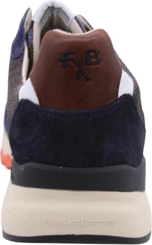 FLORIS VAN BOMMEL Lage Sneakers Heren Sfm-10154 De Treener Maat: 45⅓ Materiaal: Suède Kleur: Blauw - Foto 5