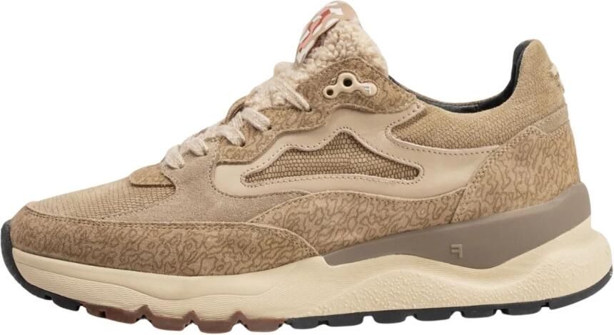 FLORIS VAN BOMMEL Lage Sneakers Dames Sfw-10163 Treni Suède Beige - Foto 10