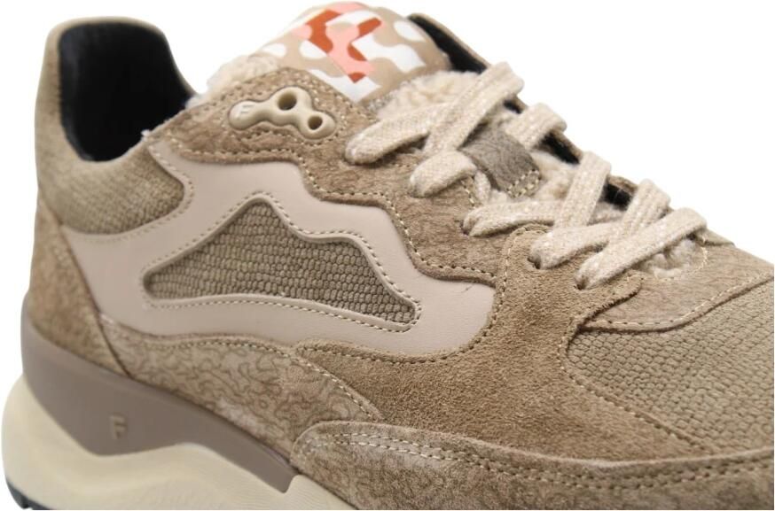 FLORIS VAN BOMMEL Lage Sneakers Dames Sfw-10163 Treni Suède Beige - Foto 11