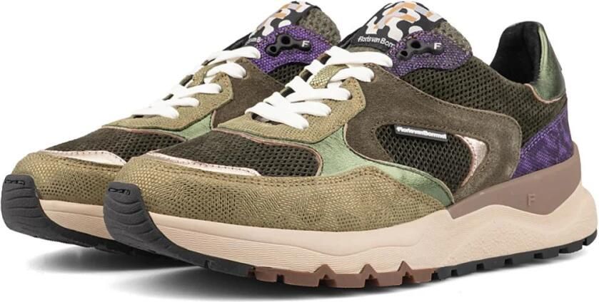 Floris van Bommel Dames sneaker Artikel Treni 02.12 SWF.10164.50.01 Groen combinatie - Foto 3