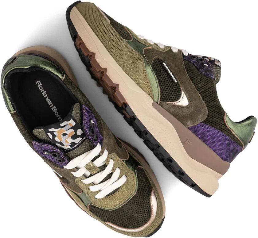 Floris van Bommel Dames sneaker Artikel Treni 02.12 SWF.10164.50.01 Groen combinatie - Foto 5
