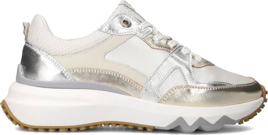 Floris van Bommel Glamoureuze Zilveren Sneakers