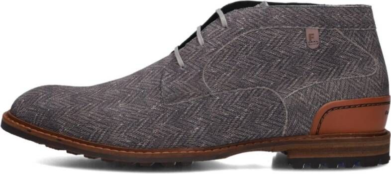 FLORIS VAN BOMMEL Veterschoenen Heren Sfm-50159 Crepi Maat: 40 Materiaal: Leer Kleur: Grijs - Foto 3