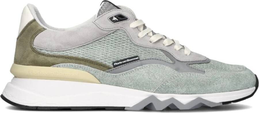 FLORIS VAN BOMMEL Lage Sneakers Heren Sfm-10136 De Zager Maat: 42 Materiaal: Suède Kleur: Groen