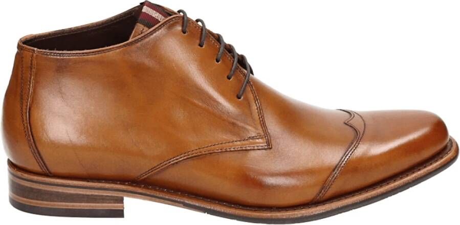 Floris van Bommel Heren Business Mid Cognac Schoenen