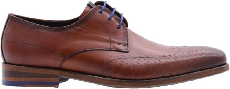 Floris van Bommel Hillegem Veterschoen Brown Heren