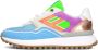 FLORIS VAN BOMMEL Lage Sneakers Dames Sfm-10128 Maat: 37 Materiaal: Textiel Kleur: Blauw - Thumbnail 2