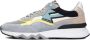 FLORIS VAN BOMMEL Lage Sneakers Heren Sfm-10136 De Zager Maat: 42 Materiaal: Leer Kleur: Blauw - Thumbnail 2