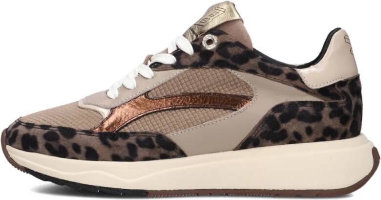 Floris van Bommel Luipaardprint Sneakers voor vrouwen