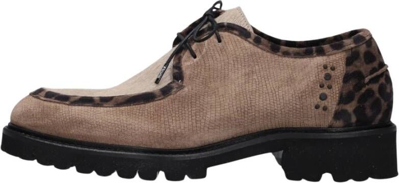 FLORIS VAN BOMMEL Veterschoenen Dames Sfw-30036 Selsi Maat: 38 Materiaal: Suède Kleur: Taupe - Foto 3