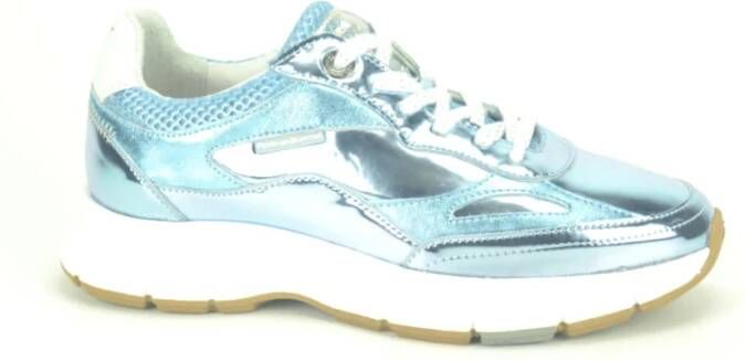 Floris van Bommel Metallic Blauwe Runner Schoenen