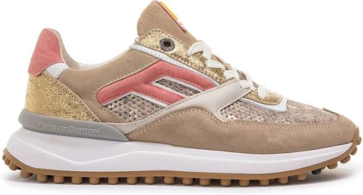 FLORIS VAN BOMMEL Lage Sneakers Dames Sfw-10128 38 5 Lakleer Goud - Foto 3