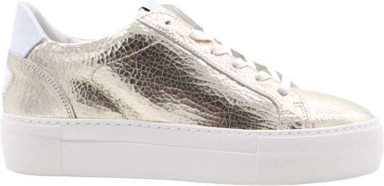 Floris van Floris van Bommel van Floris van Bommel Sneakers Dames Lage sneakers Damesschoenen Leer SFW-10059 Goud - Foto 9