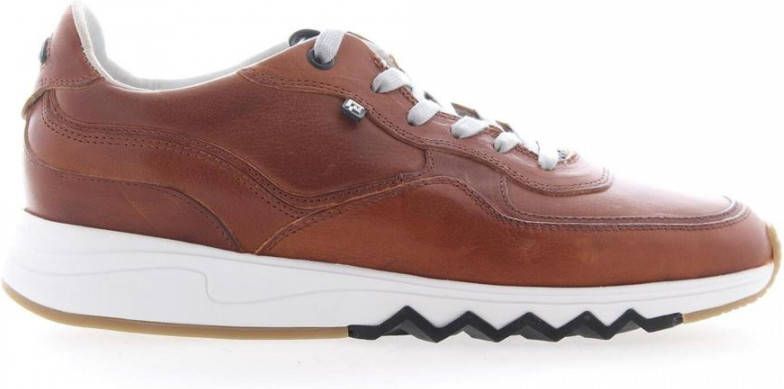 Floris van Bommel Sneakers Heren Lage sneakers Herenschoenen Leer 16397 Cognac + - Foto 4