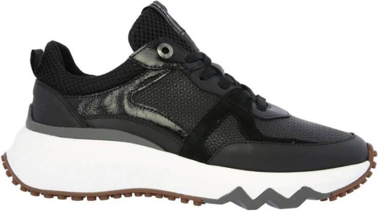 Floris van Bommel Sfw-10111 Lage sneakers Leren Sneaker Dames Zwart