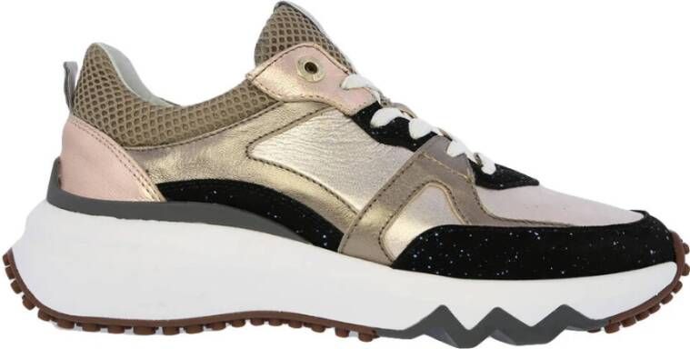 Floris van Bommel Sport Black Suede Sneakers Multicolor Dames