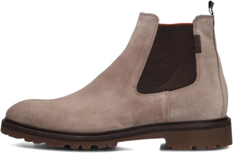 FLORIS VAN BOMMEL Chelsea Boots Heren Sfm-60018 Sturdi Maat: 44⅔ Materiaal: Suède Kleur: Taupe - Foto 3