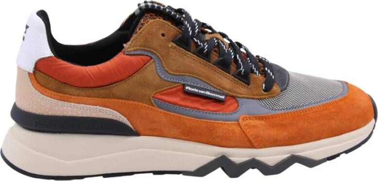 FLORIS VAN BOMMEL Lage Sneakers Heren Sfm-10234 De Zager Maat: 40 Materiaal: Suède Kleur: Oranje - Foto 8