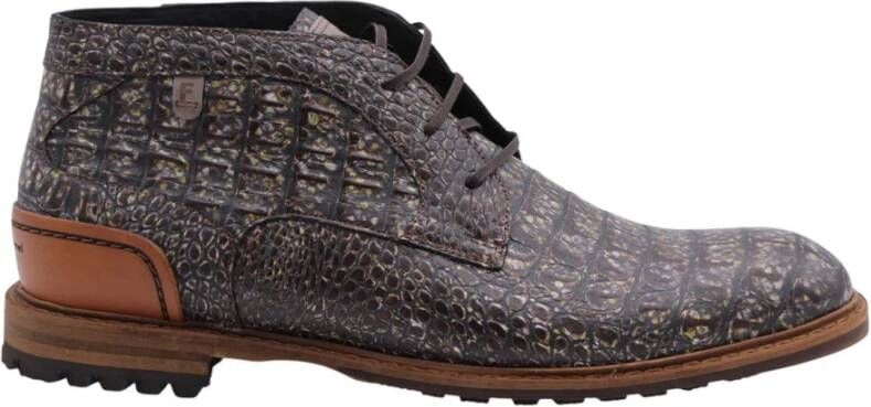 Floris van Bommel 34.01 Crepi Veterschoenen taupe - Foto 8