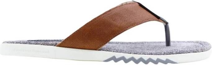 Floris van Bommel Teenslipper shoes Bruin Heren