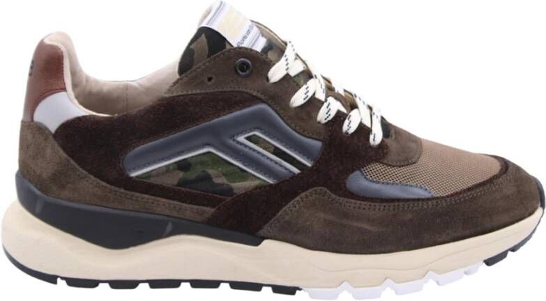 FLORIS VAN BOMMEL Lage Sneakers Heren Sfm-10154 De Treener 42⅔ Suède Groen