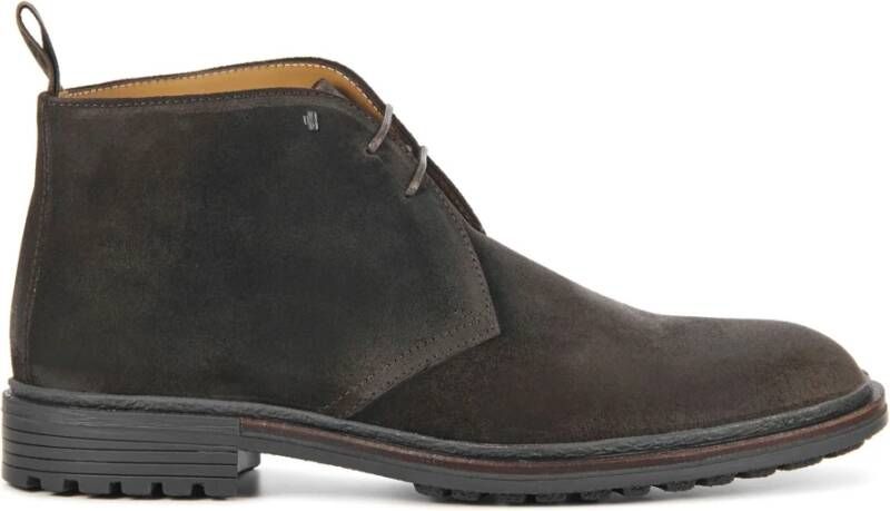 Floris van Floris van Bommel Veterboots Heren Boots Laarzen Herenschoenen Suède SBM-50007 Bruin - Foto 3