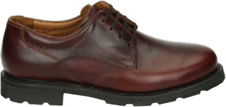 Van Bommel Casual Leren Schoenen Bordeaux Kleur